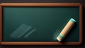 A rectangular green chalkboard Royalty Free Stock Photo