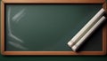 A rectangular green chalkboard Royalty Free Stock Photo