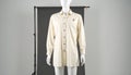 Cream Shirt on Mannequin, Fashion Apparel, Studio Shot Royalty Free Stock Photo