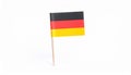 Small paper flag of Germany isolated on white Royalty Free Stock Photo