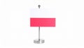 Small paper flag of Poland isolated on white Royalty Free Stock Photo