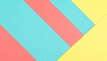 Turquoise, coral, and lemon yellow diagonal pattern Royalty Free Stock Photo