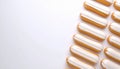 Ãclairs arranged neatly on matte soft white gradient background Royalty Free Stock Photo