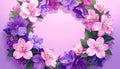Generated image.Elegant Floral Backgrounds â Romantic, High-Quality Flower Designs for Creative Projects. Royalty Free Stock Photo