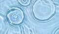 Soothing Aqua Ripple Background with Waves and Circles Royalty Free Stock Photo