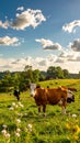 Beautiful day on the farm with the animals Royalty Free Stock Photo