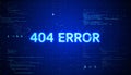 404 Error Message on Digital Code Background Royalty Free Stock Photo