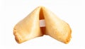 generated using AI.Golden-brown fortune cookie folded into a crescent shape, made from a thin, crisp dough. Royalty Free Stock Photo