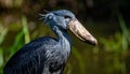 The shoebill Balaeniceps rex, also known as the whalebill, whale-headed stork Royalty Free Stock Photo
