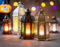 Colorful Ramadan Lanterns, Ramadan Month Background Photo Royalty Free Stock Photo