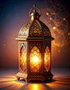 Ramadan Kareem vector illustration of a lantern Fanus. Royalty Free Stock Photo