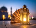 Ramadan Kareem vector illustration of a lantern Fanus. Royalty Free Stock Photo