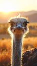 Ostrich Closeup Royalty Free Stock Photo