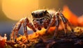 Jumping spider the best shots Royalty Free Stock Photo