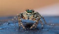 Jumping spider the best shots Royalty Free Stock Photo