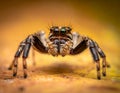 Jumping spider the best shots Royalty Free Stock Photo