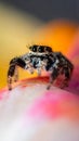 Jumping spider the best shots Royalty Free Stock Photo