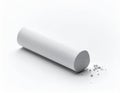 White Chalk Stick on White Background like photo professional Royalty Free Stock Photo