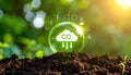 CO2 Emission Reduction for a Sustainable Environment Royalty Free Stock Photo