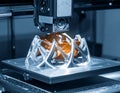 3D Printing Innovation Creating Complex Structures with Advanced Additive Manufacturing Technology Royalty Free Stock Photo