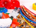 Electrician\'s Tools and Supplies Close-Up Royalty Free Stock Photo