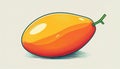 Stylized Mango Illustration Royalty Free Stock Photo