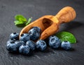 Fresh blueberries (Vaccinium spp.) - Generated image Royalty Free Stock Photo
