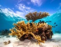 Elkhorn coral (Acropora palmata) is considered to be one of the most important reef Royalty Free Stock Photo
