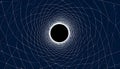 Abstract Black Hole Illustration Sci Fi Wormhole Background for Technology and Space Concepts Royalty Free Stock Photo