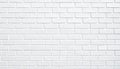 Clean White Brick Wall Texture, Seamless Pattern for Backgrounds and Design Royalty Free Stock Photo