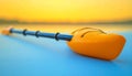 Kayak Paddle, Water Sports, Sunset Background, Outdoor Adventure Concept Royalty Free Stock Photo