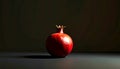 Pomegranate Still Life Fresh Red Fruit on Dark Background Royalty Free Stock Photo