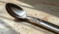 Silver Spoon Close-up Elegant Cutlery, Tableware, and Design Royalty Free Stock Photo