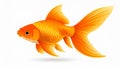 Beautiful goldfish swimming underwater with sunlight and bubbles Royalty Free Stock Photo