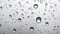 Rain drops on glass against grey background Royalty Free Stock Photo