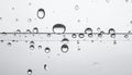 Rain drops on glass against grey background Royalty Free Stock Photo