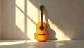 Classical Guitar in Sunlight Royalty Free Stock Photo