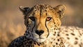 Close-up of female cheetah lying down Royalty Free Stock Photo