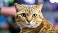 Close up of pure breed cat at pet show Royalty Free Stock Photo