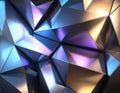 Abstract Metallic Polygonal Surface Royalty Free Stock Photo
