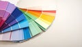 Color Palette Fan on Neutral Background Royalty Free Stock Photo