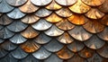 Textured Metallic Scales Background Royalty Free Stock Photo