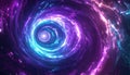 Abstract Swirling Cosmic Tunnel of Light Royalty Free Stock Photo