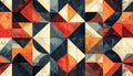 Abstract Geometric Pattern with Textured Squares and Triangles Royalty Free Stock Photo