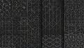 Abstract Geometric Dark Background with Textured Patterns Royalty Free Stock Photo