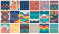 Vibrant Abstract Patterns Collection Royalty Free Stock Photo