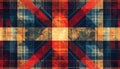 Abstract Grunge Plaid Pattern Background Royalty Free Stock Photo
