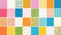 Colorful Geometric Pattern Collection for Creative and Decorative Use Royalty Free Stock Photo