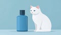 A cat with a Perfume Royalty Free Stock Photo