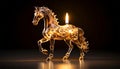 Horse Candle Royalty Free Stock Photo